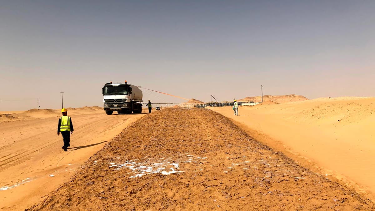 Implement T-30 Polymer spraying to stabilize berms, ensuring durability and environmental responsibility.